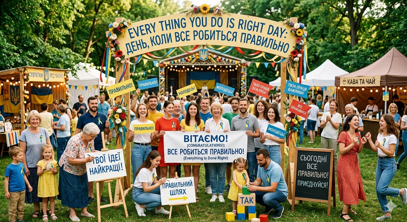Every Thing You Do Is Right Day: день, коли все робиться правильно